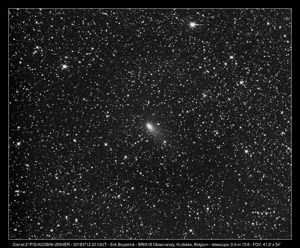 comet 21P/GIACOBINI-ZINNER, Erik Bryssinck, BRIXIIS Observatory