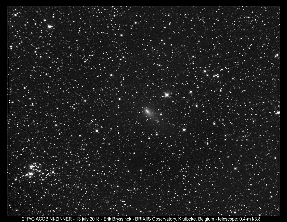 comet 21P, Erik Bryssinck, BRIXIIS Observatory, B96 observatory