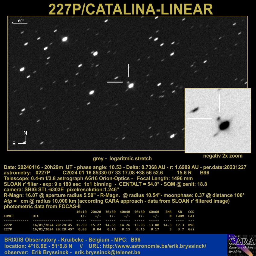 comet 227P catalina-linear