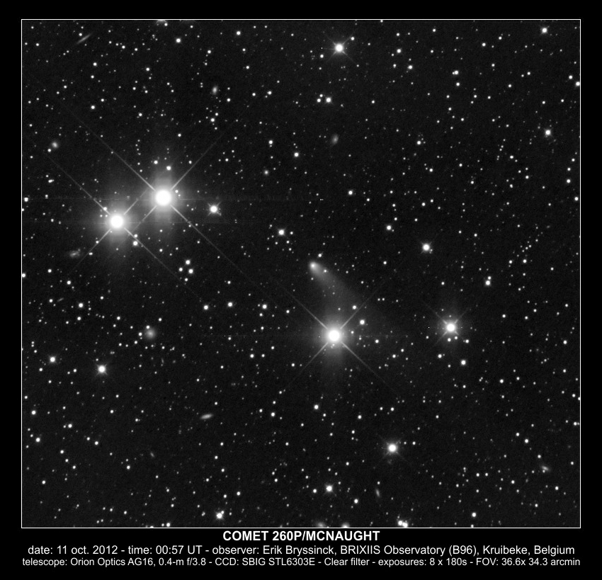 comet 260P/MCNAUGHT, 11 oct. 2012, Erik Bryssinck