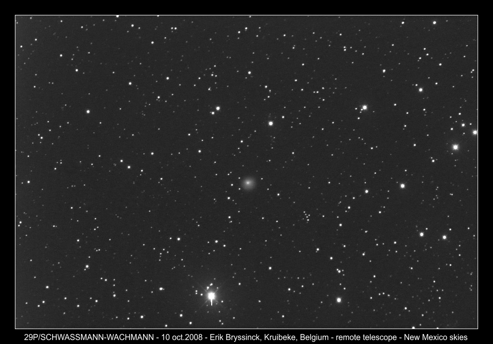 comet 29P on 10 oct. 2008, Erik Bryssinck