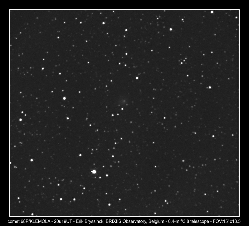comet 68P/KLEMOLA on 13 sept. 2019, Erik Bryssinck
