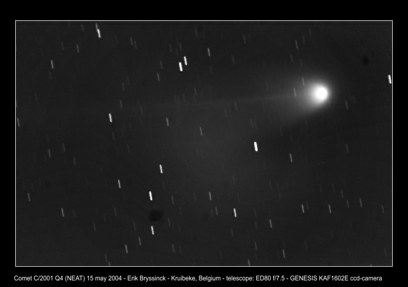 comet C/2001 Q4 (NEAT 15 may 2004 - Erik Bryssinck, BRIXIIS Observatory