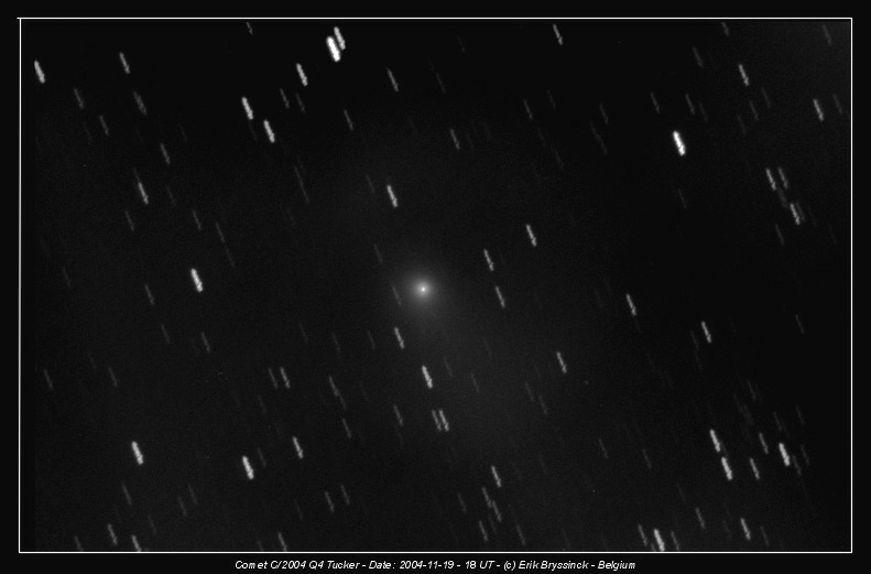 comet C/2004 Q1 (TUCKER), Erik Bryssinck, BRIXIIS Observatory 19 nov. 2004