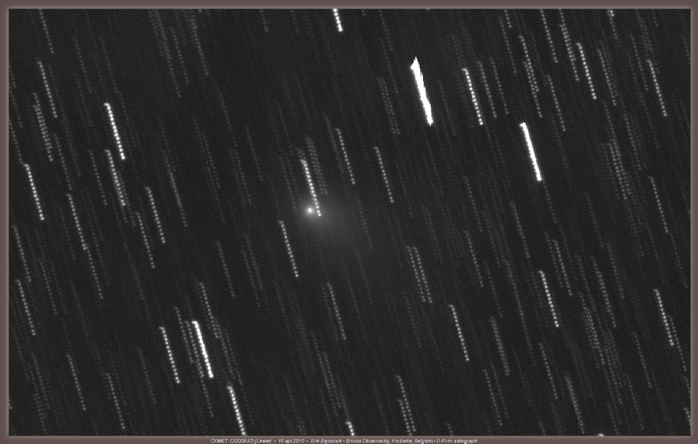 comet C/2009 K5 (MCNAUGHT) by Erik Bryssinck from BRIXIIS Observatory on 16 april 2010