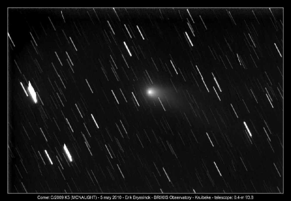 Image comet C/2009 K5 (MCNAUGHT) by Erik Bryssinck on 5 may 2010 from BRIXIIS Observatory