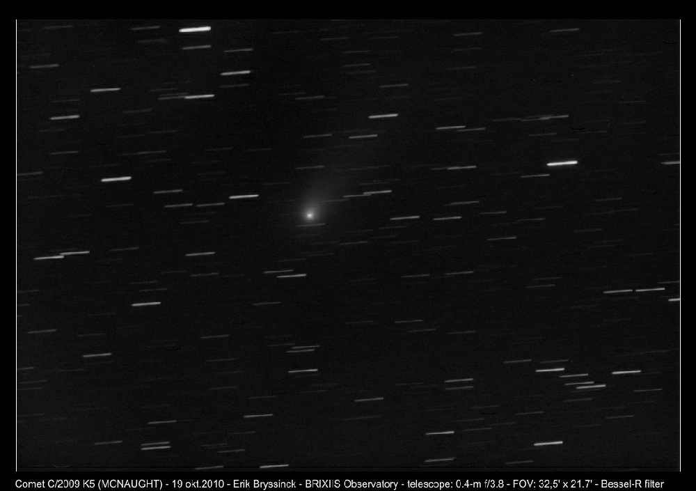image comet C/2009 K5 (MCNAUGHT) by Erik Bryssinck on 19 may 2010 from BRIXIIS Observatory