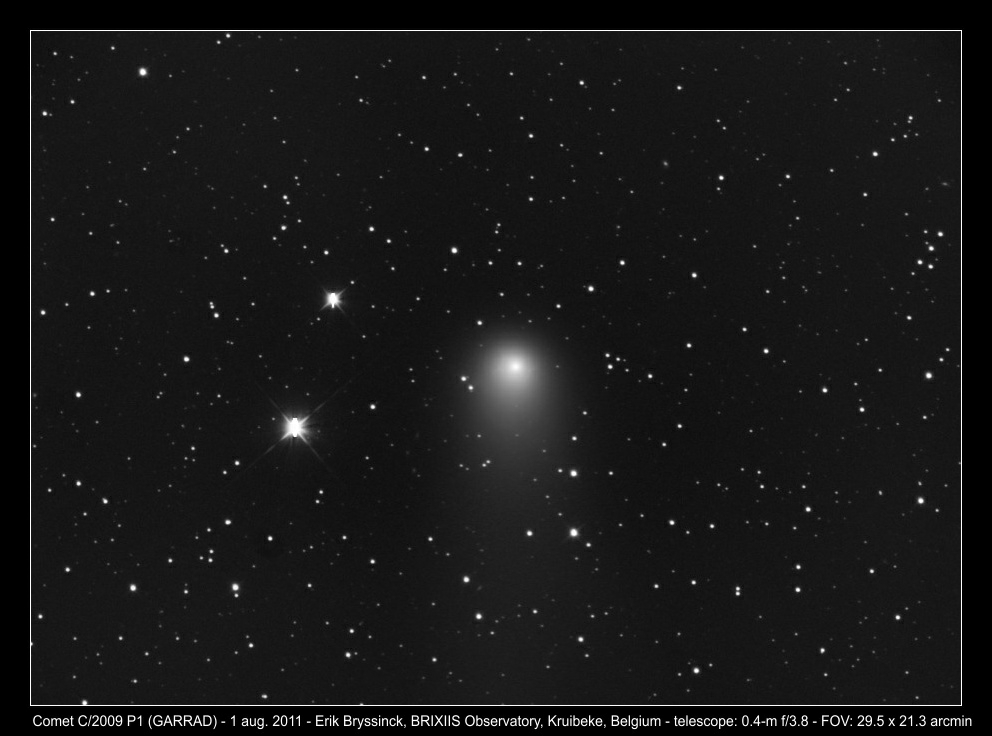 comet C/2009 P1 (GARRAD) on 1 aug.2011, Erik Bryssinck