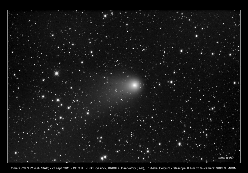 comet C/2009 P1 (GARRAD) on 27 sept. 2011, Erik Bryssinck