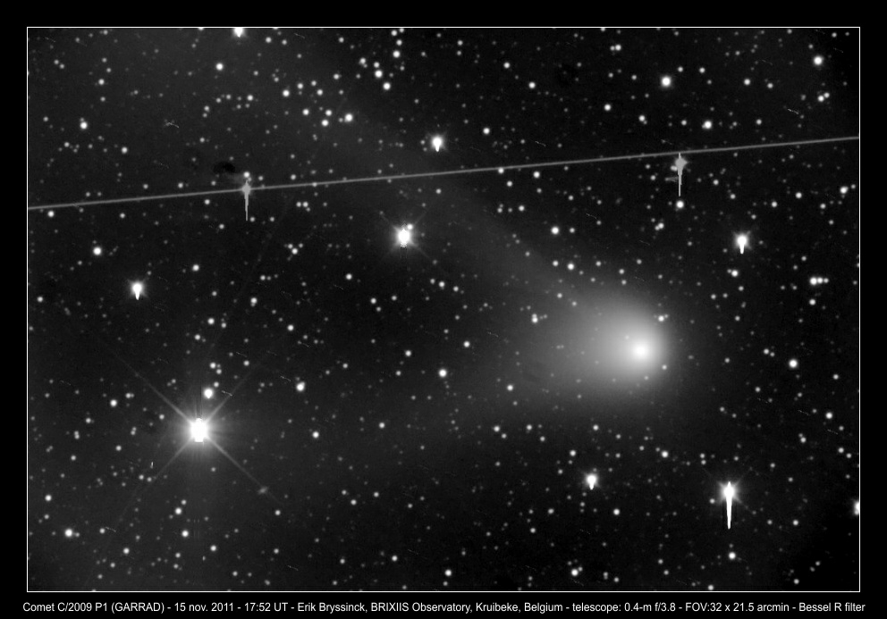 comet C/2009 P1 (GARRAD) on 15 nov. 2011, Erik Bryssinck, BRIXIIS Observatory