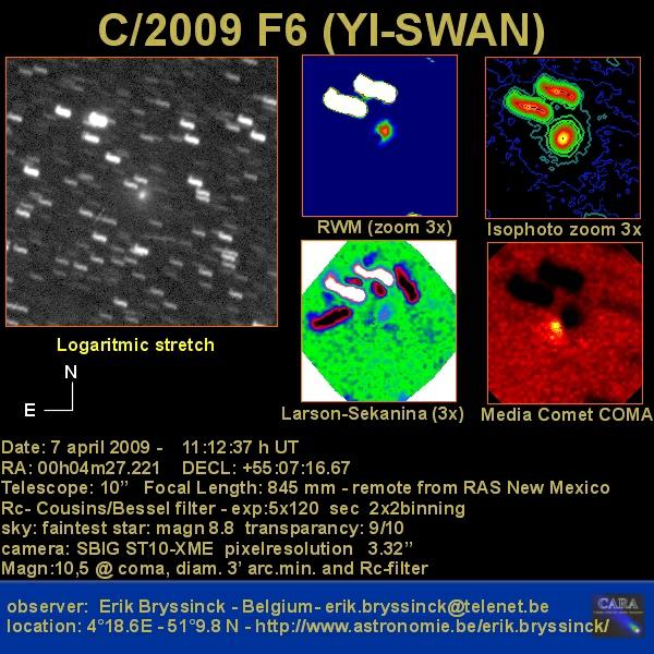 comet C/2009 F6 (Yi-Swan), Erik Bryssinck