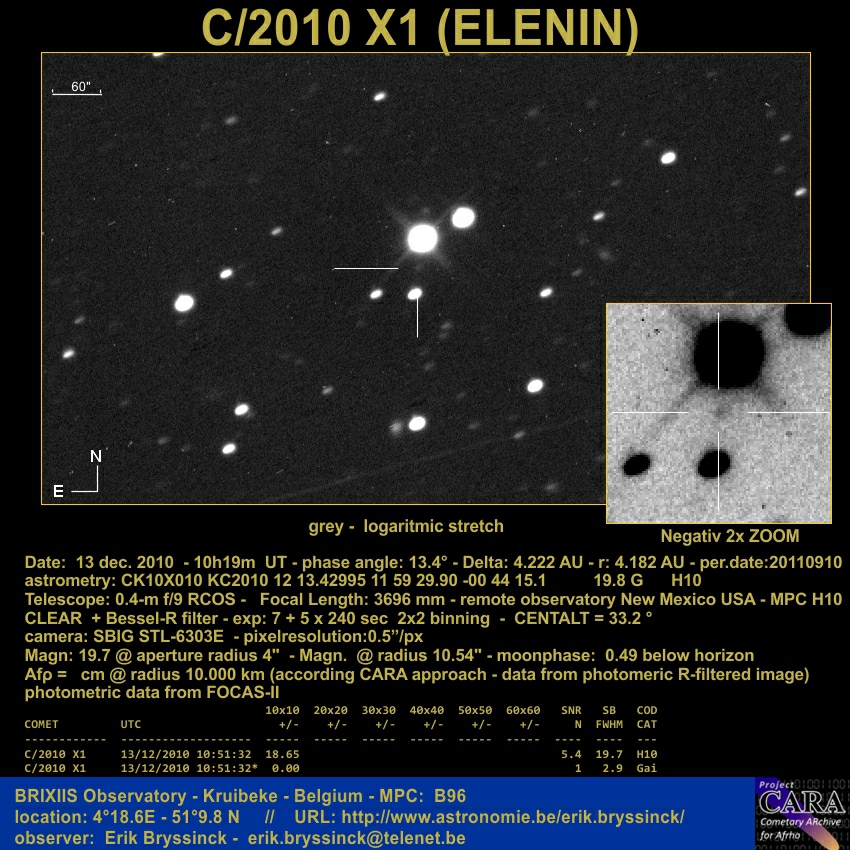 comet C/2010 X1 (Elenin) date:20101213