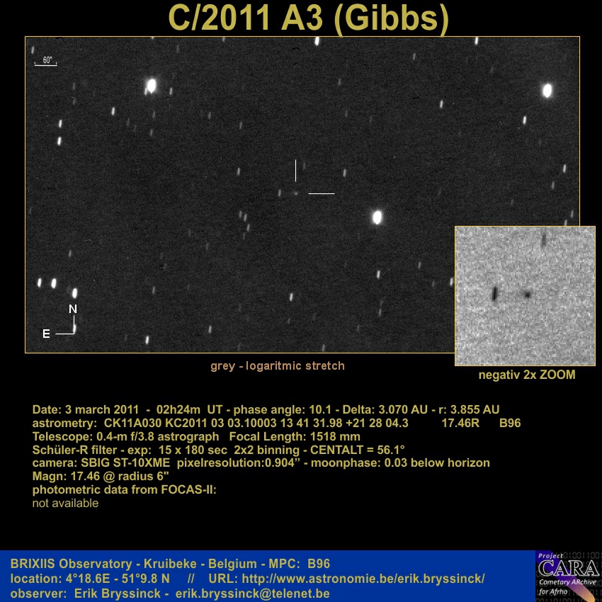 comet C/2011 A3 (Gibbs)