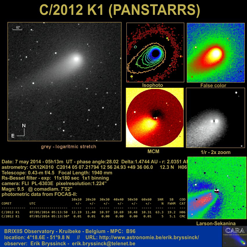 image comet C/2012 K1 - Erik Bryssinck