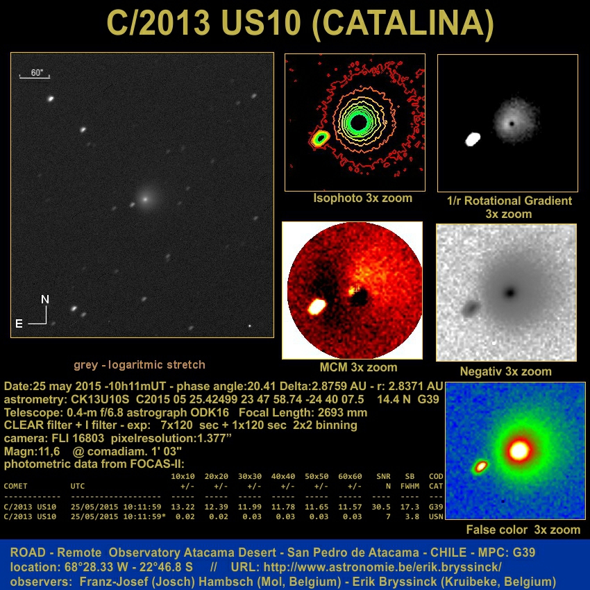 image comet C/2013 US10 (CATALINA) made by Erik Bryssinck & Franz-Josef Hambsch