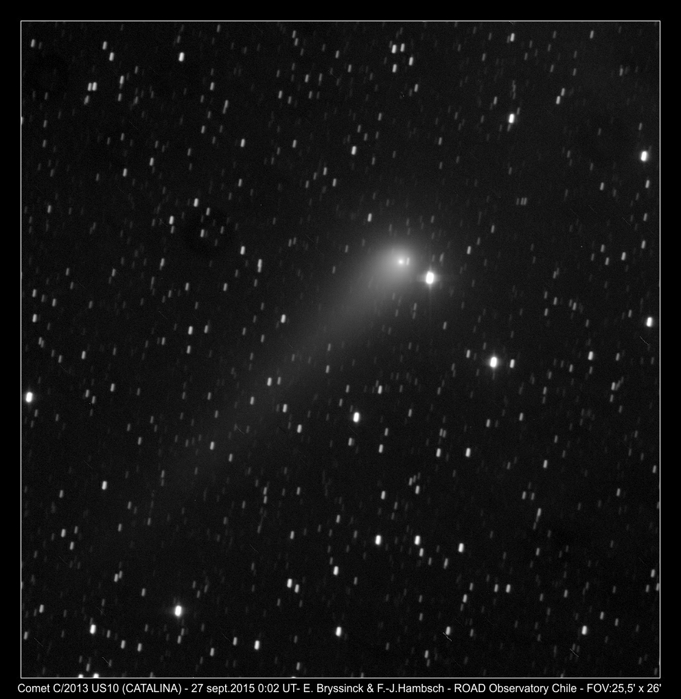 comet C/2013 US10 (CATALINA) by Erik Bryssinck & Franz-Josef Hambsch on 26 sept.2015