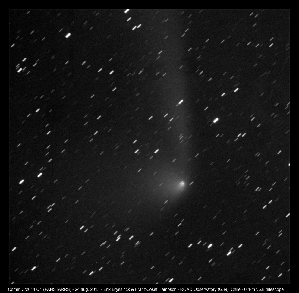 comet C/2014 Q1 (PANSTARRS) made by Erik Bryssinck & Franz-Josef Hambsch