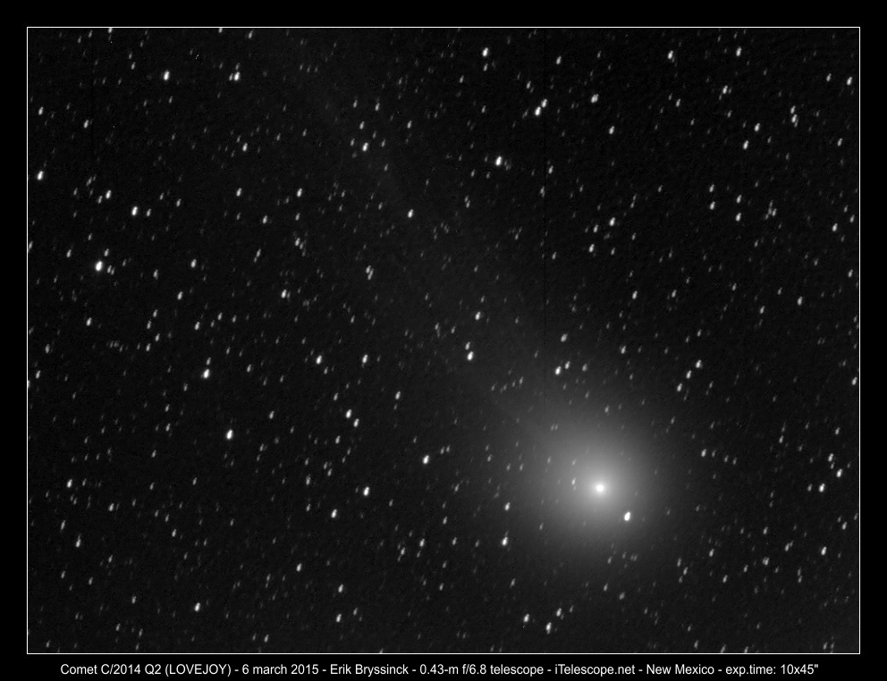 image comet C/2014 Q2 (LOVEJOY) by Erik Bryssinck, Belgium