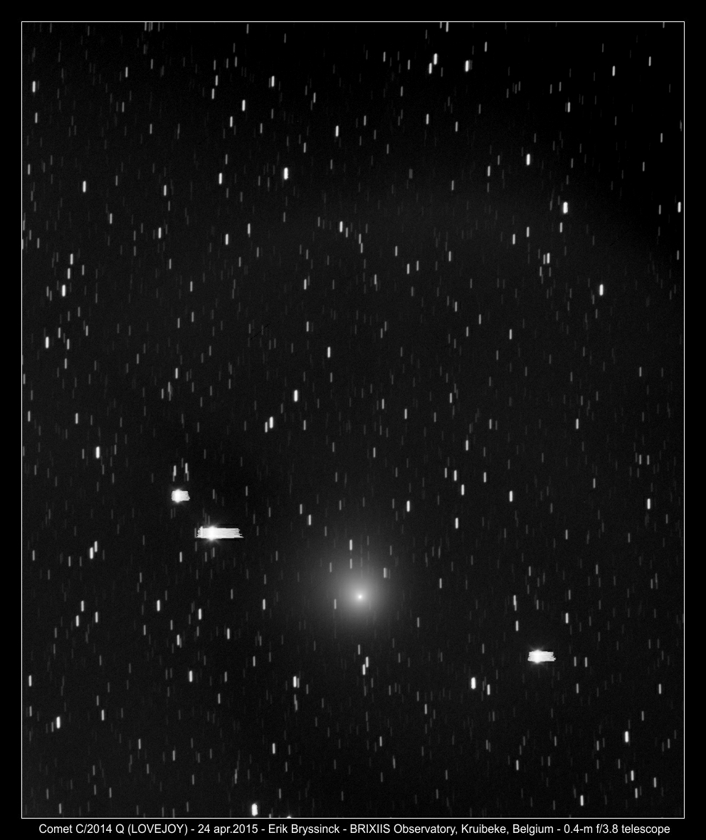 Image comet C/2014 Q2 (LOVEJOY) by Erik Bryssinck from BRIXIIS Observatory