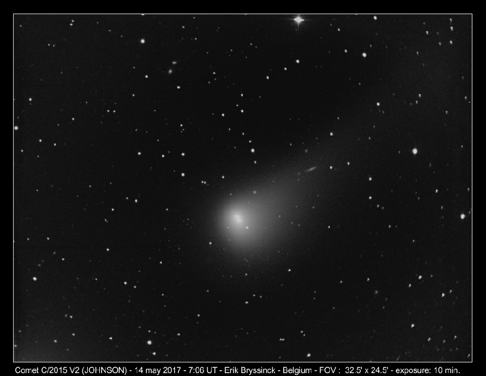 image comet C/2015 V2 (JOHNSON) by Erik Bryssinck on 14 may 2017