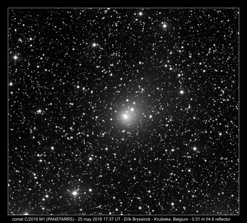 comet C/2016 M1 (PANSTARRS) by Erik Bryssinck on 25 may 2018