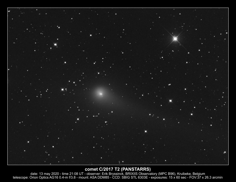 comet C/2017 T2 (PANSTARRS) on 13 may 2020, Erik Bryssinck
