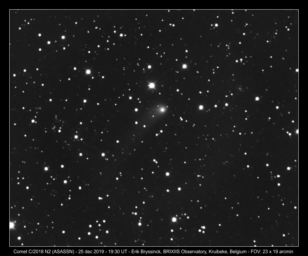 comet C/2018 N2 (ASASSN) on 25 dec 2019, Erik Bryssinck
