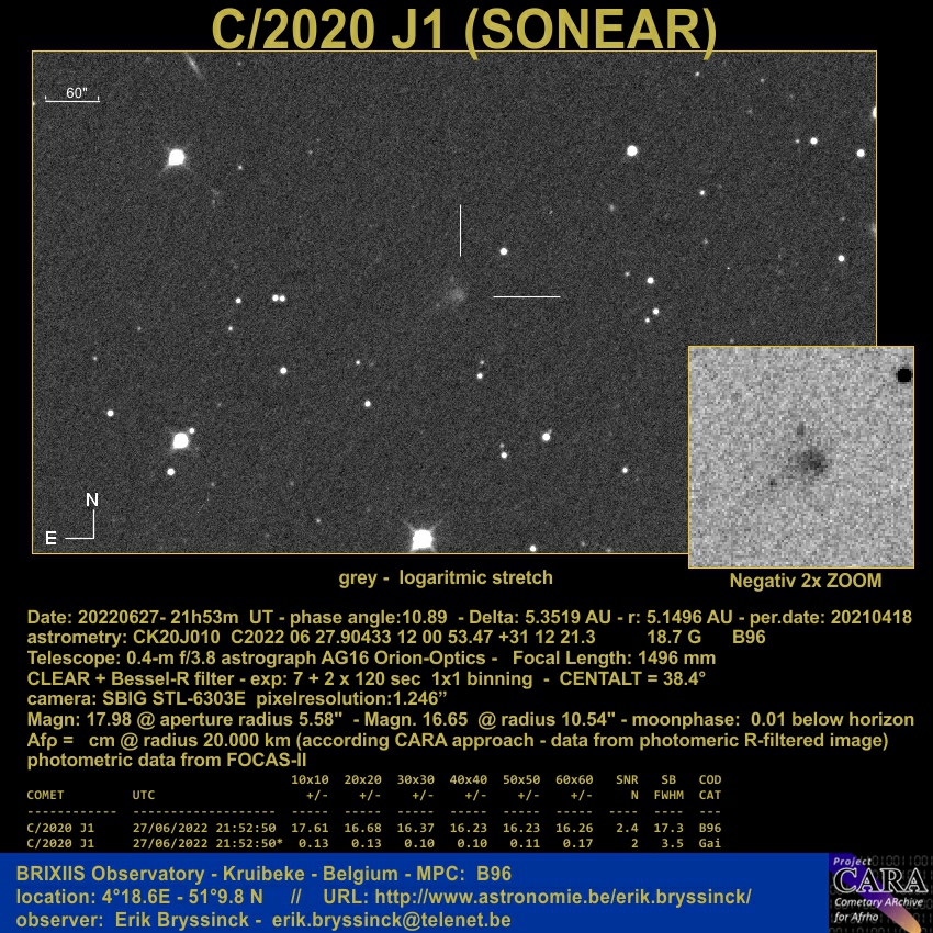 comet C/2020 J1 (SONEAR)
