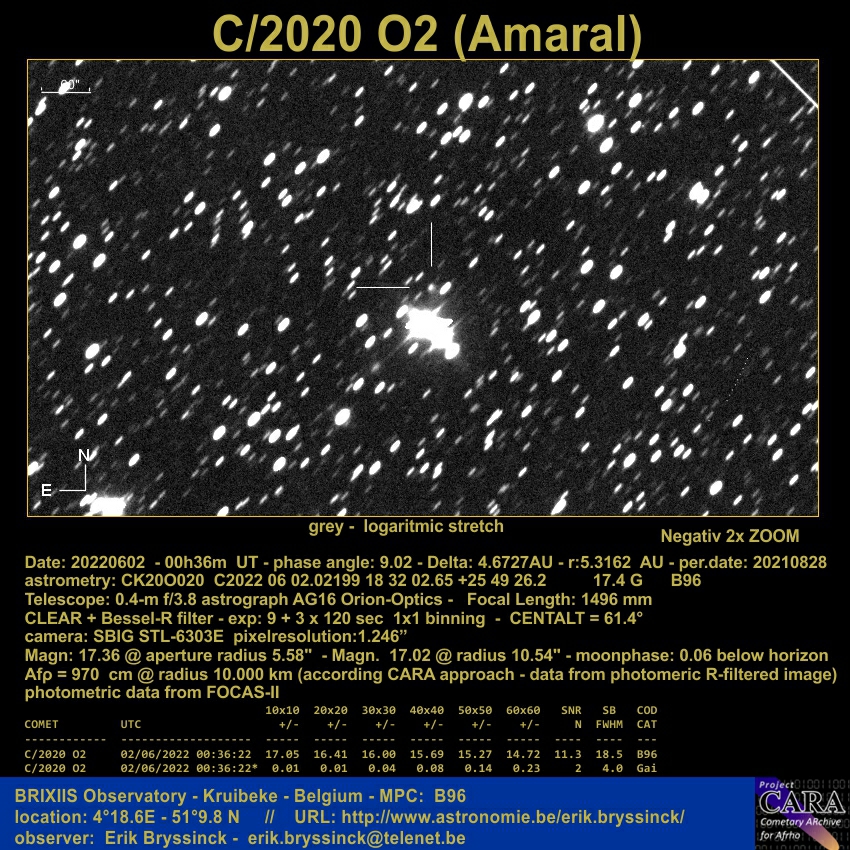 comet C/2020 O2  (Amaral), Erik Bryssinck
