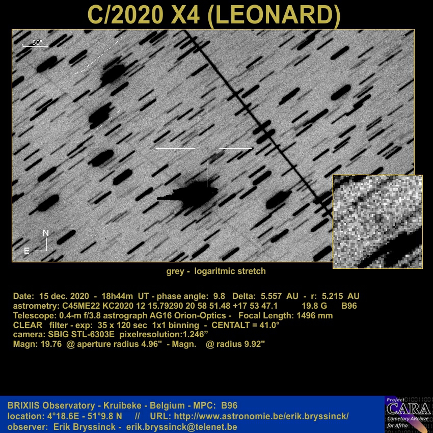 comet C/2020 X4 (LEONARD), 15 dec.2020, Erik Bryssinck