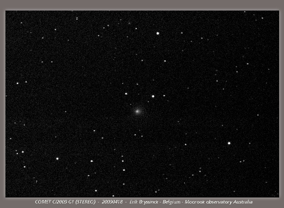 comet C/2009 G1 (STEREO), Erik Bryssinck, MOOROOK observatory Australia
