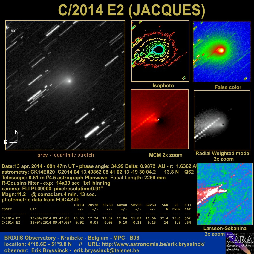 image comet C/2014 E2 (JACQUES) - Erik Bryssinck - 20140413