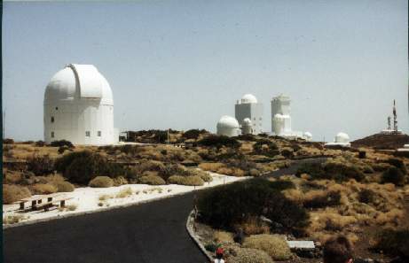 image OGS telescope on Tenerife, image by Erik Bryssinck - 2003