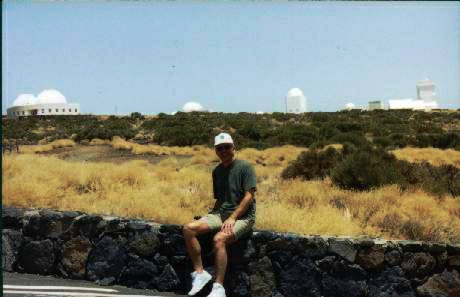 Erik Bryssinck at European Northern Observatory Tenerife in 2001