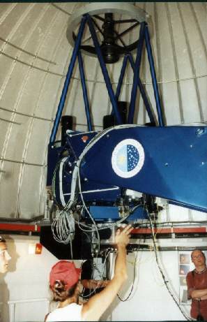 IAC-80 at the Observatory del Teide - image by Erik Bryssinck - 2001