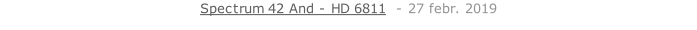 Spectrum 42 And - HD 6811  - 27 febr. 2019   26 sept. 2018