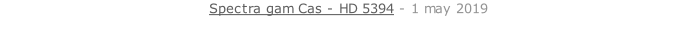 Spectra gam Cas - HD 5394 - 1 may 2019