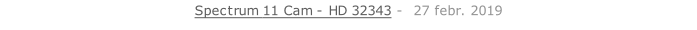 Spectrum 11 Cam - HD 32343 -  27 febr. 2019   26 sept. 2018
