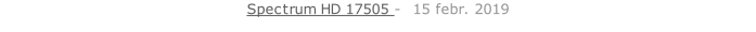 Spectrum HD 17505 -  15 febr. 2019   26 sept. 2018