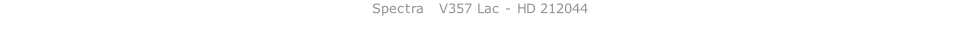 Spectra   V357 Lac - HD 212044