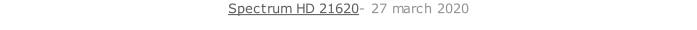 Spectrum HD 21620- 27 march 2020   26 sept. 2018