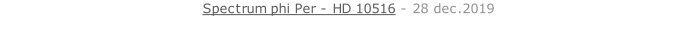 Spectrum phi Per - HD 10516 - 28 dec.2019   26 sept. 2018