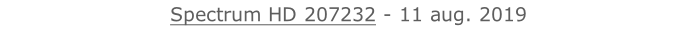 Spectrum HD 207232 - 11 aug. 2019   26 sept. 2018