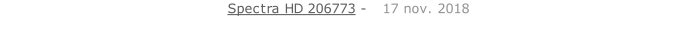 Spectra HD 206773 -   17 nov. 2018