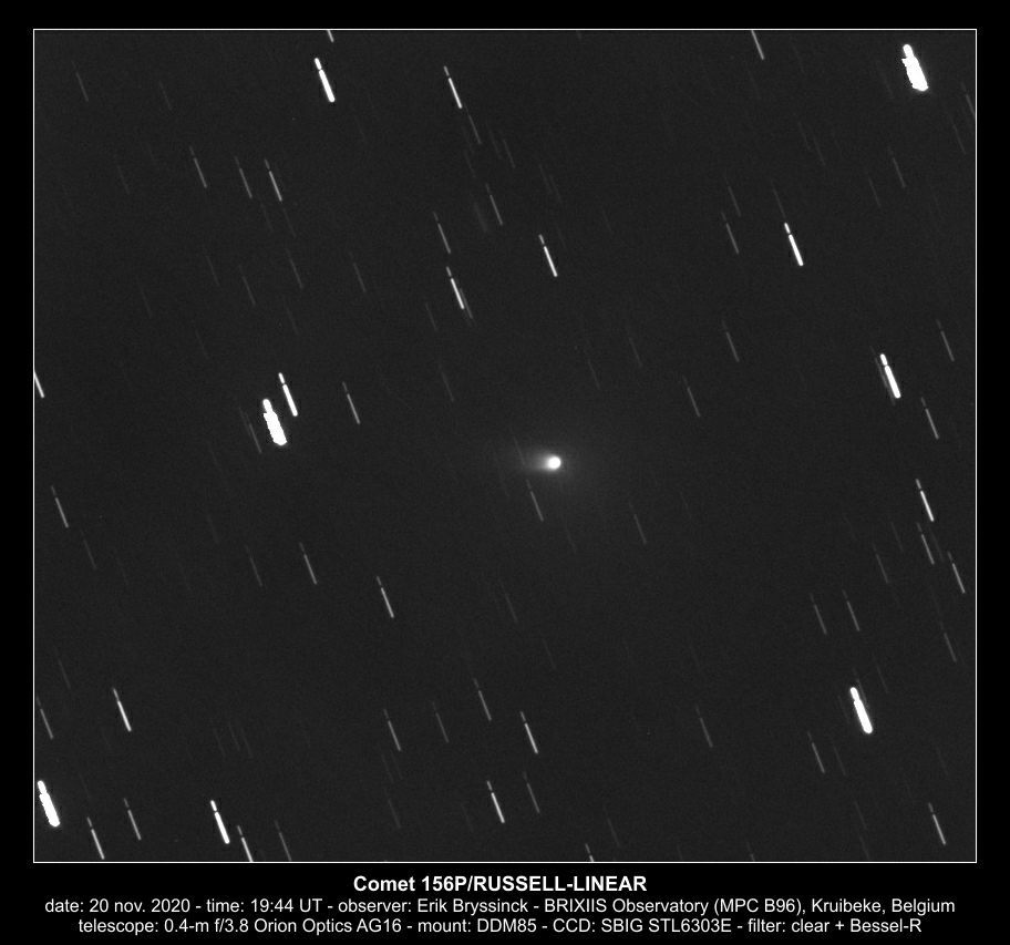 comet 156P/RUSSELL-LINEAR, 20 nov. 2020, Erik Bryssinck