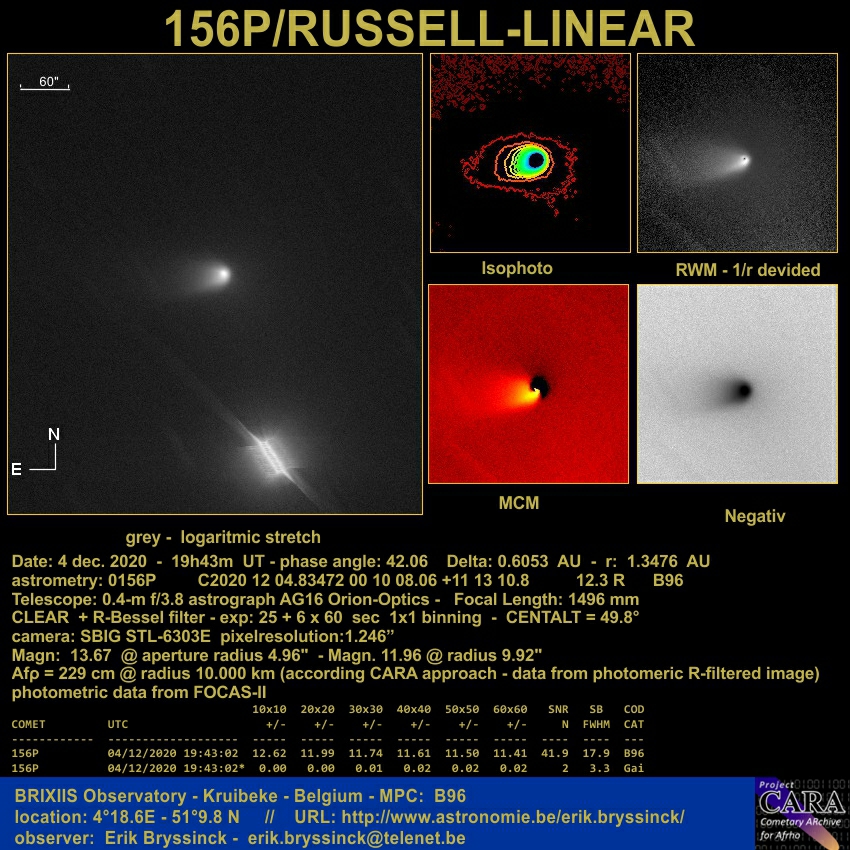 comet 156P_20201204, Erik Bryssinck