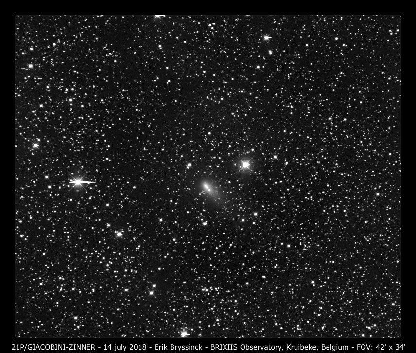 comet 21P, Erik Bryssinck, BRIXIIS Observatory, B96 observatory