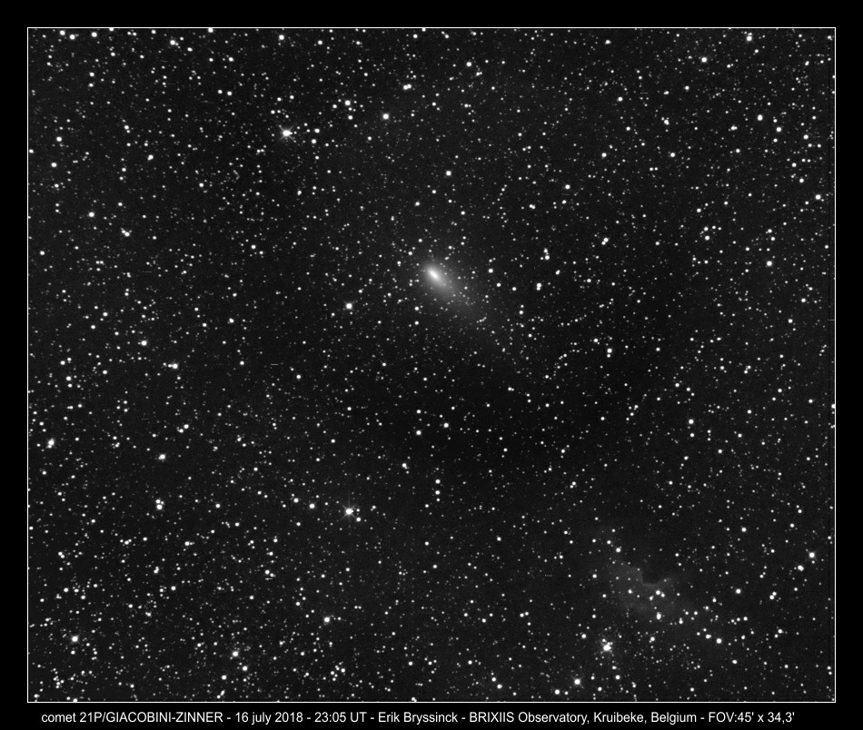 comet 21P, Erik Bryssinck, BRIXIIS Observaotry, Bryssinck