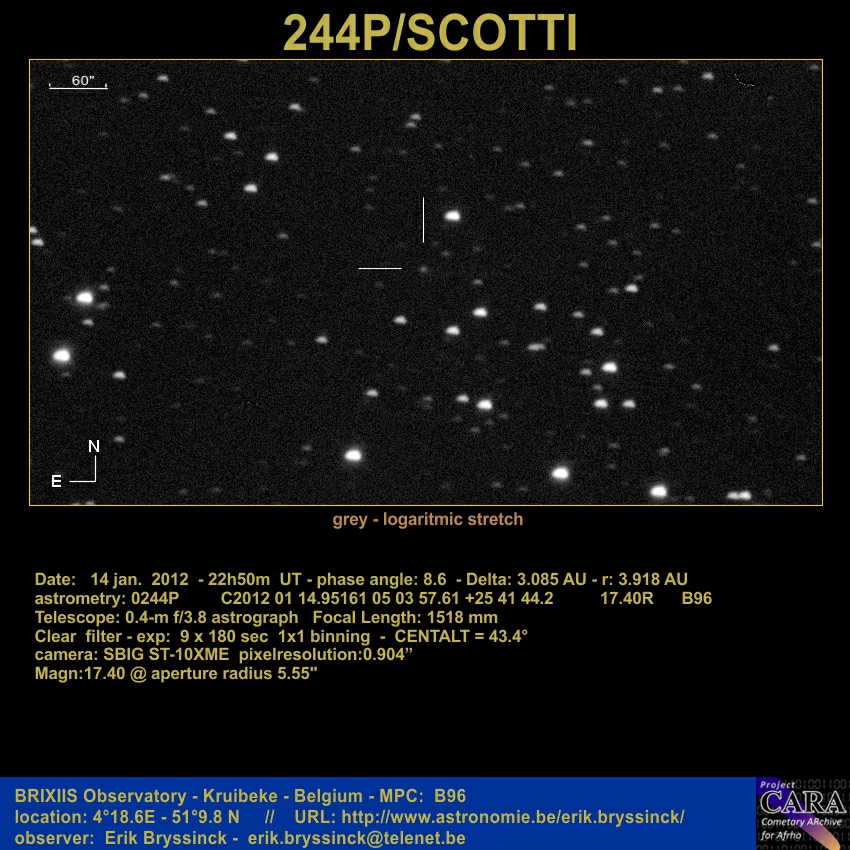 comet 244P/SCOTTI, 14 jan. 2012, Erik Bryssinck