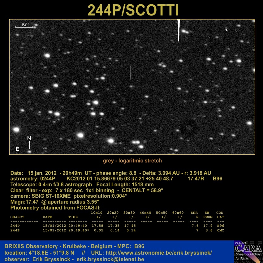 comet 244P/SCOTTI, 15 jan. 2012, Erik Bryssinck